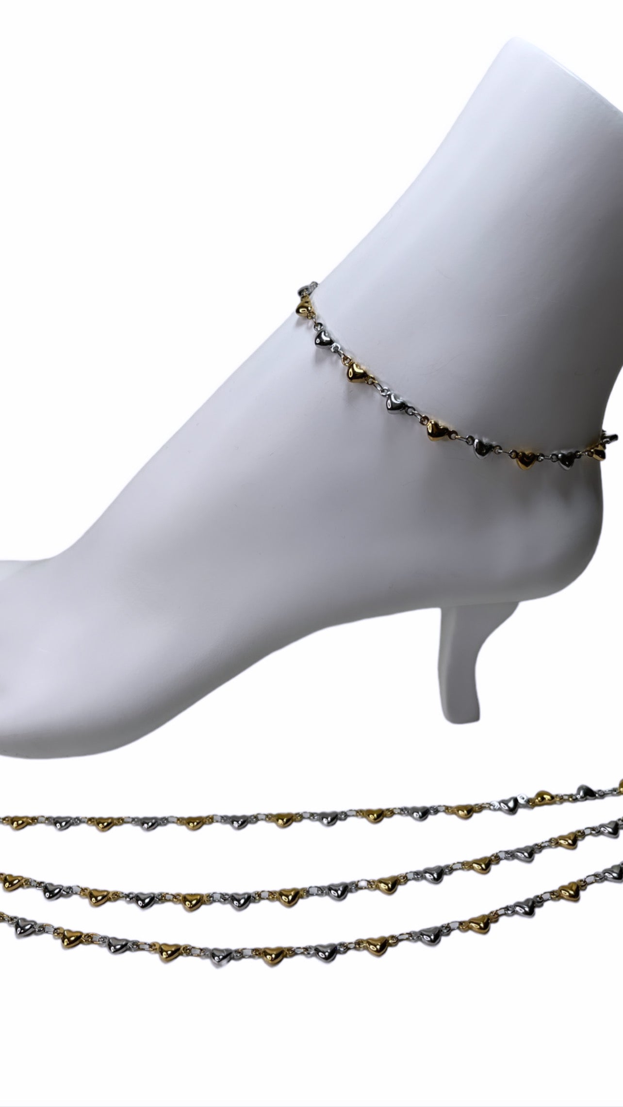 Tiny Hearts Anklet