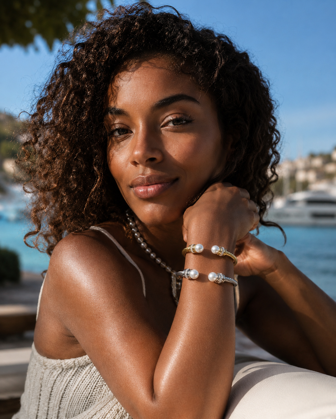Pearl Twist Cuff