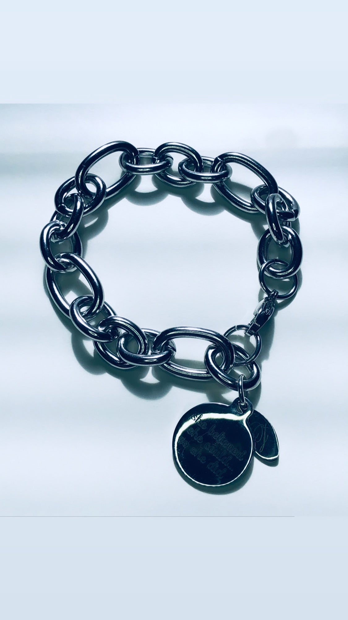 “She Did” Statement Bracelet