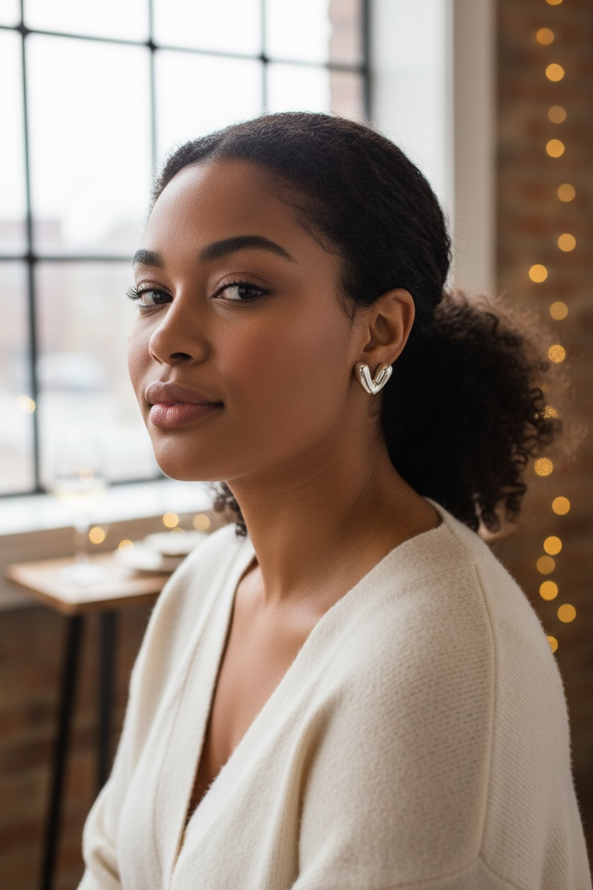 Bubble Heart Earrings