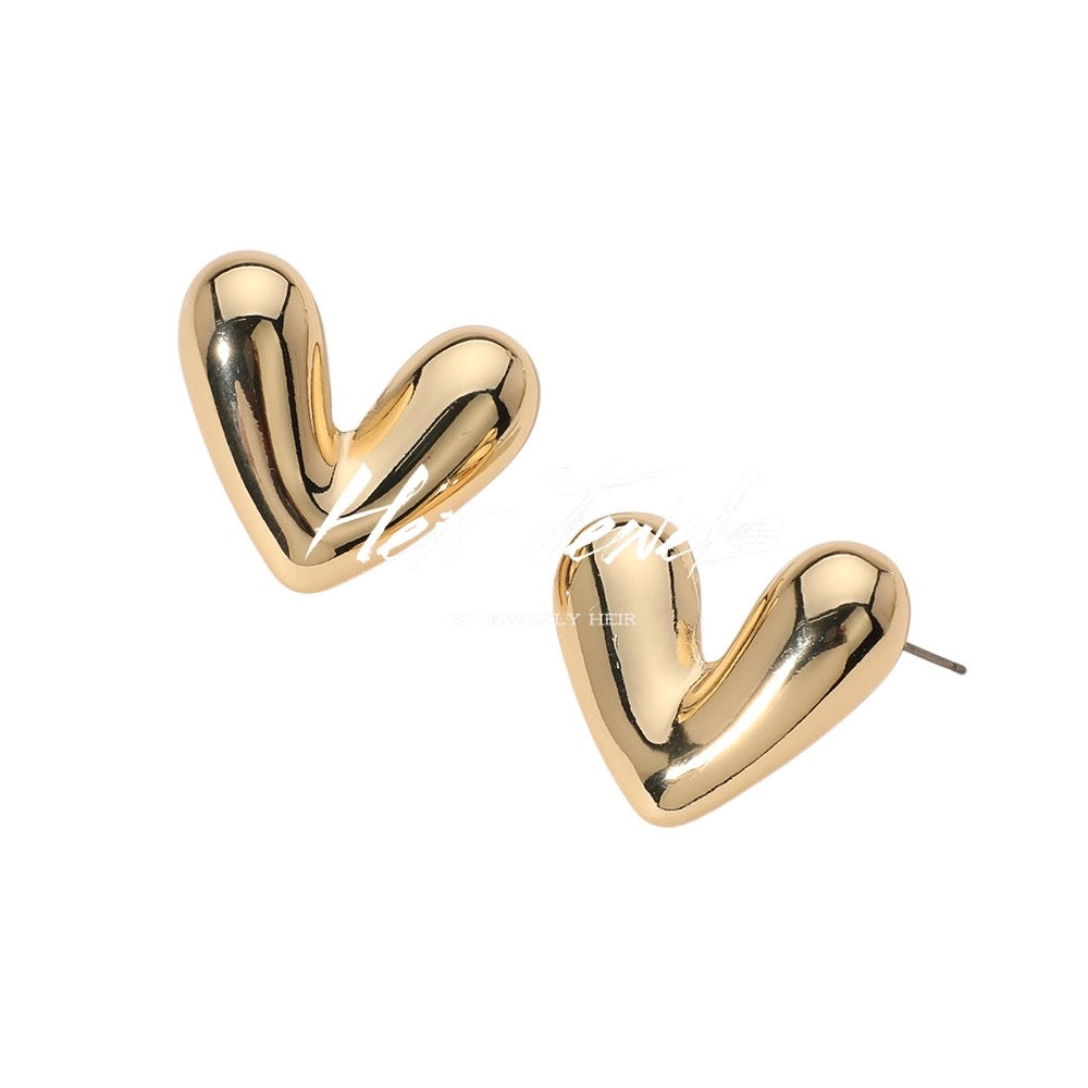 Bubble Heart Earrings