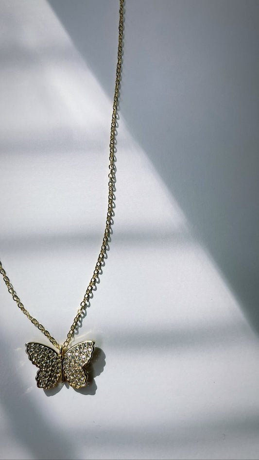 Golden Butterfly Necklace