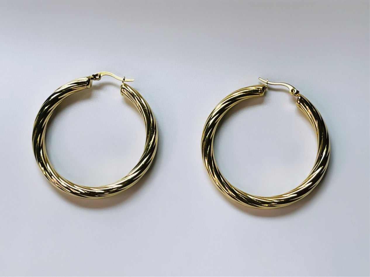 Elevated Style Textured Hoops