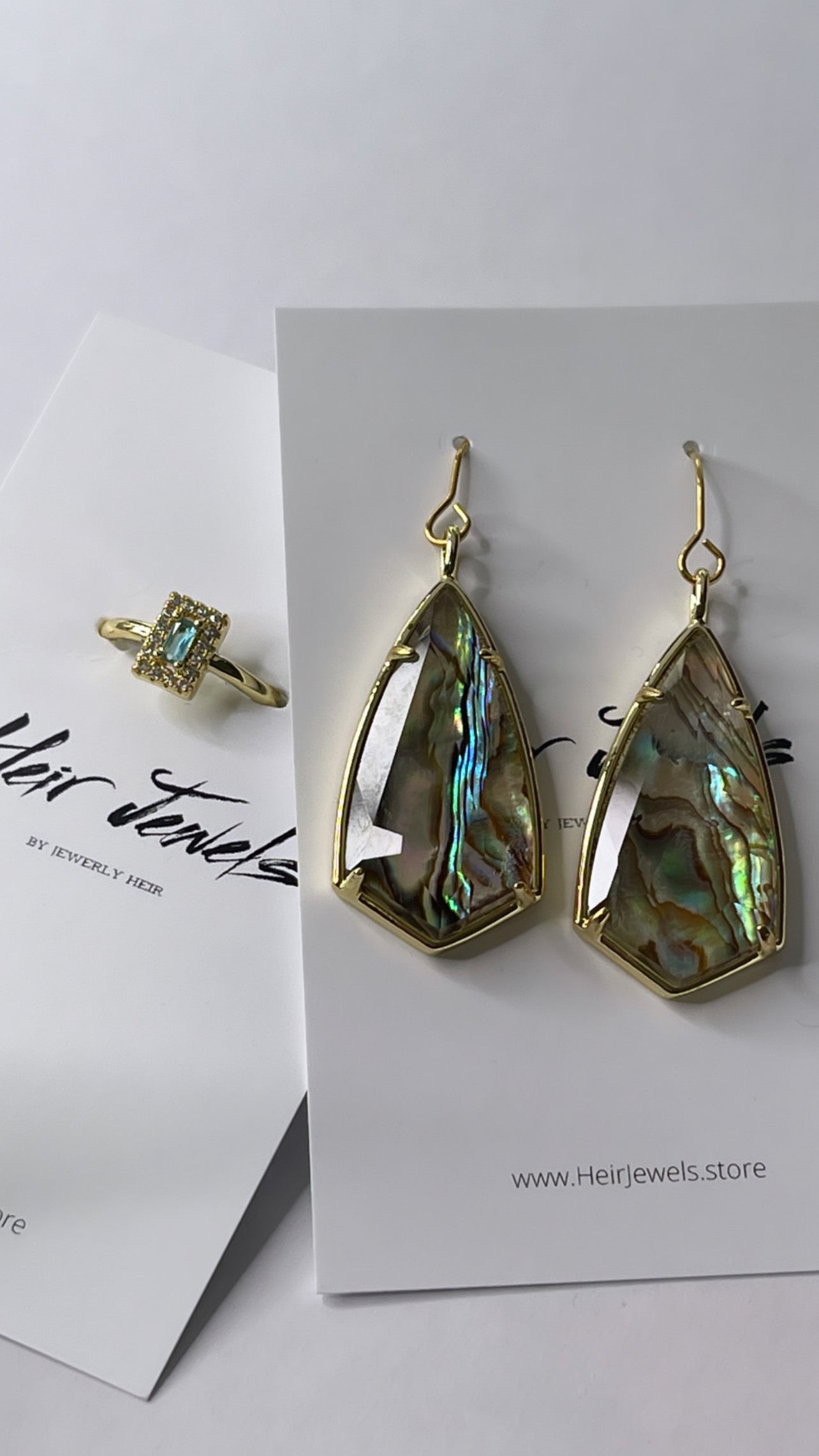 Opulent Abalone Shell Earrings